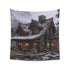 Rustic Cabin Tapestry: Cozy Mountain Retreat Decor - High-Quality & Stylish - Great Gift - 34x40 or 57x57 Sizes - Shop Now!