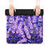 Lavender fields rubber yoga mat with vibrant floral pattern for calming practice.