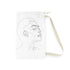 Minimalist face sketch laundry bag for stylish organization