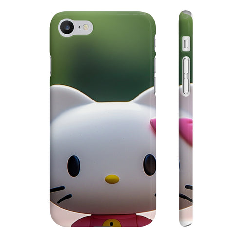 Hello Kitty Kawaii Charm Phone Case Glossy iPhone 7/8 Plus Slim