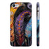 Bohemian feather phone case, glossy finish, slim design, iPhone 7/8 Plus.