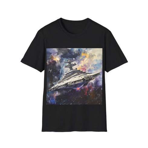 Imperial Star Destroyer Tee, Charcoal Crew Neck Mens & Womens Summer T-Shirt