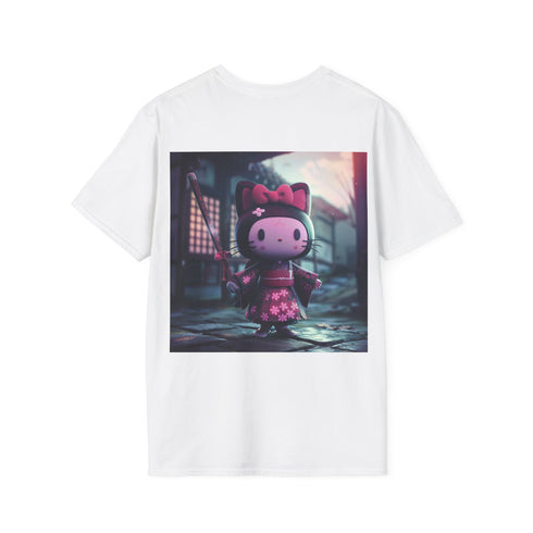 Kuromi x Hello Kitty Charcoal Tee: Cute Cartoon T-shirt, Summer Pick
