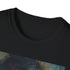 Charcoal crew neck T-shirt featuring vibrant Rubeus Hagrid painting