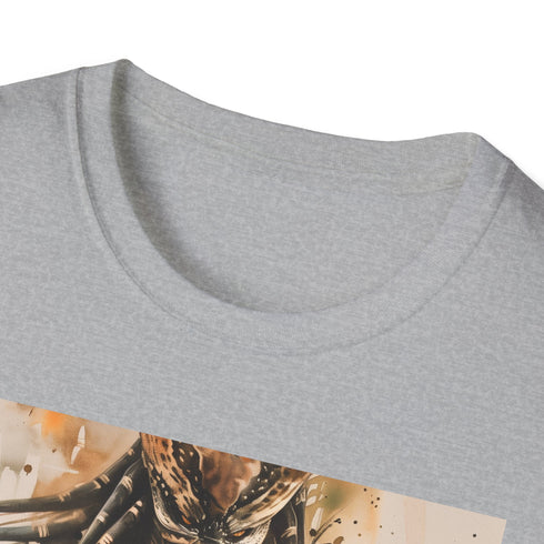 Charcoal Predator t-shirt with fearsome alien graphic in soft breathable cotton
