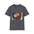 Red planet watercolor tee charcoal S.