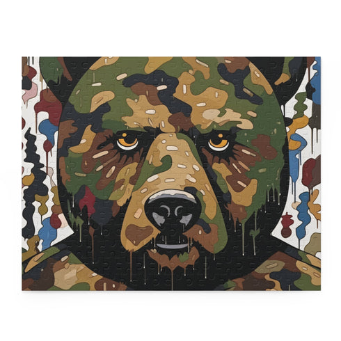 Bape Camo Puzzle inspired by Murakami with intricate design art.