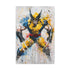 Wolverine Canvas Print: Untamed Fury, Iconic Wolverine in fierce determination.