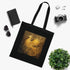 Firebird Flight Tote Bag in Black Cotton with Phoenix Design