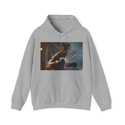 Wolverine Claws Hoodie in Navy, Unleash Wolverine's ferocious look.