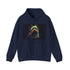 Yorkie Furry Friend Navy Hoodie, Regular Fit Unisex Men's/Women's Clothing.