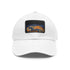 White light brown patch abstract horse baseball cap.