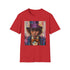 Willy Wonka portrait T-shirt in Charcoal, regular fit, cotton fabric.