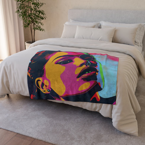 this blanket adds a burst of bold style to any space. Let the vibrant colors and bold lines bring a touch of modern art to your home.
Experience the perfect blend of comfort and art with this vibrant Pop Art Perfection Blanket. Featuring a striking design inspired by the iconic pop art movement