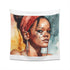 Rihanna Watercolor Dream Tapestry | High-Quality, Stylish Home Decor | 34 x 40 & 57 x 57 Sizes | Perfect Gift