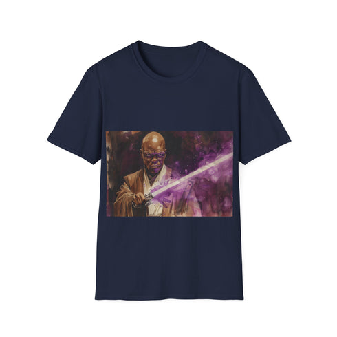 Galactic Force Mace Windu Tee in Charcoal, regular fit cotton t-shirt.