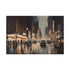 Vintage New York City Skyline canvas art, 18" x 12".