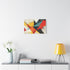 Abstract Geometric Shapes — Canvas Wall Art — Kiln-Dried Pine Frame & Ready-to-Hang Back View