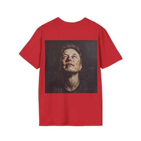 Galactic Visionary Elon Musk Tee Charcoal Cotton T-Shirt Summer Wear.