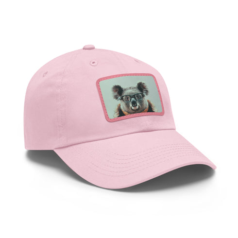 Stylish white cotton cap with cool cat design for trendsetters.