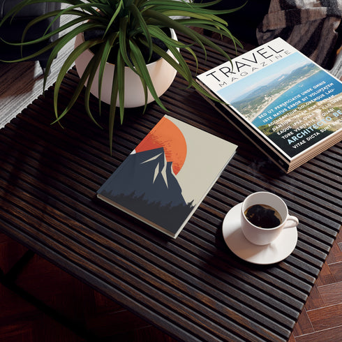 Minimalist Mountain Journal - Reflect on Your Journey with this Versatile High-Quality Notebook, Perfect for All Seasons. Makes a Great Gift!