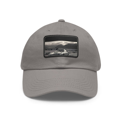 Elite Speedster Aston Martin DB5 baseball cap in white with light brown patch