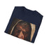 Charcoal cotton T-shirt featuring vivid painting of Obi-Wan Kenobi