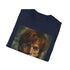 Charcoal cotton T-shirt with vibrant Ron Weasley painting and crew neck