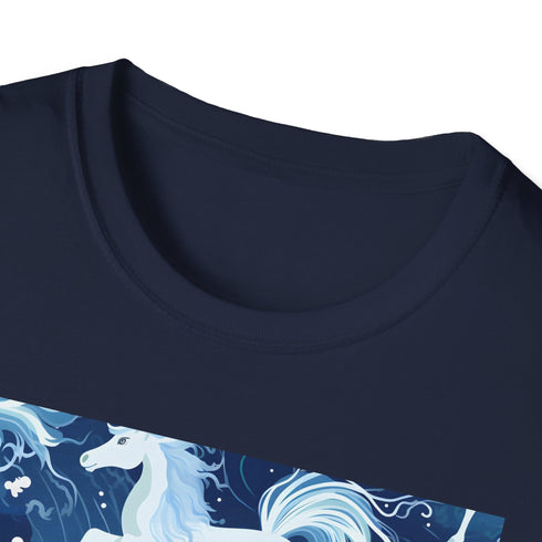 Symphony of the Wild butterfly patterned T-shirt in white 2XL size.