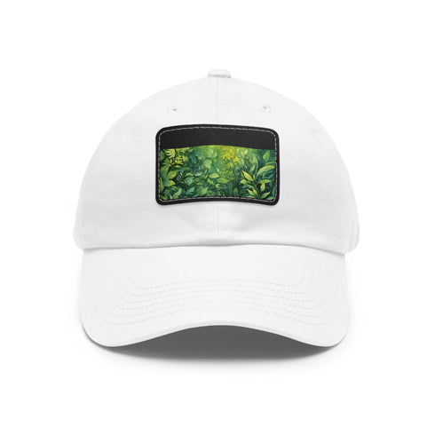 Gondorian Grove Baseball Cap in White with Light Brown Patch.