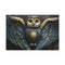 Owl with Constellation Wings Stretched Canvas Wall Art