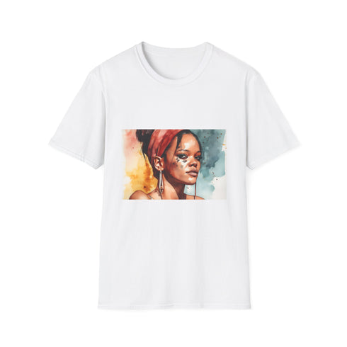 🎨 Rihannas Radiance: A Watercolor Masterpiece of Beauty and Empowerment