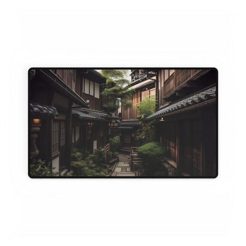 Kyoto Historic Wooden Streets XXL Extended Desk Mat - View 2 | Prints With Passion