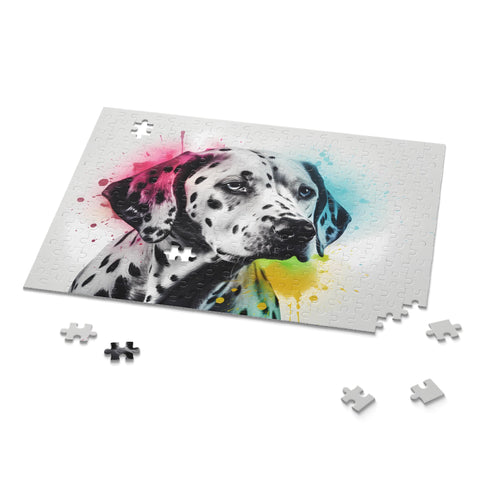 Dalmatian puzzle featuring an adorable dog design for all ages.