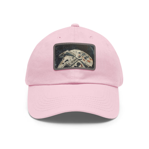 Galactic Adventure Millennium Falcon Cap in White with Light Brown Patch
