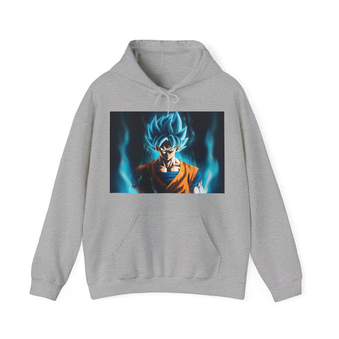 Navy Goku Ultra Instinct Mastery Hoodie, Men's Unisex Regular Fit.