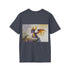 Vibrant Watercolor Spyro Tee in Charcoal, Cotton, Regular fit.