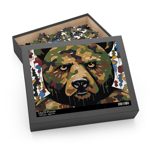 Colorful Bape camo puzzle inspired by Murakami art for art lovers.