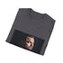 Charcoal cotton crew neck t-shirt with captivating Leonardo DiCaprio graphic