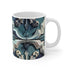 Artisan Tiles Pattern Ceramic Coffee Mug 11 oz Mediterranean Style.