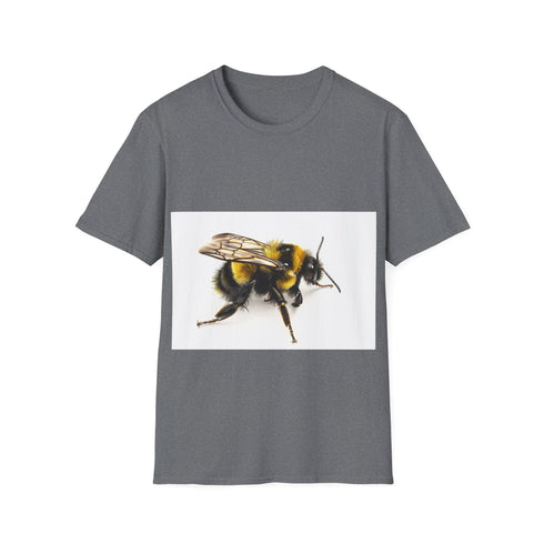 Bumblebee beauty watercolor tee in charcoal, size S.