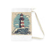 Seaside-inspired Lighthouse Wave Laundry Bag for stylish dirty clothes storage