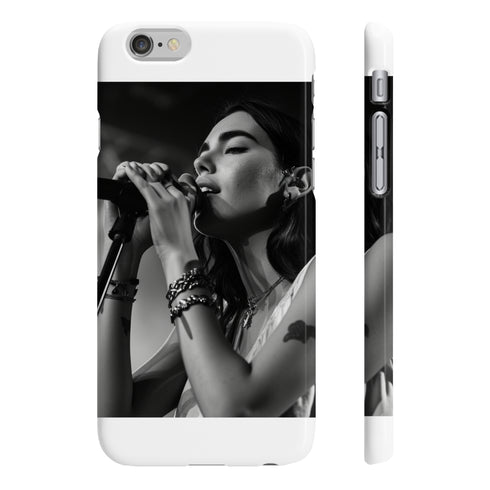 Slim Glossy Dua Lipa Pop Star Phone Case for iPhone 7/8 Plus