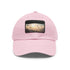 Cappadocia Dreamscape Baseball Cap in White with Light Brown Rectangle Patch