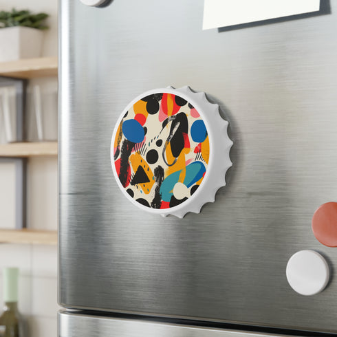 Modern Abstract Infusion Bottle Opener in White with Artistic Design