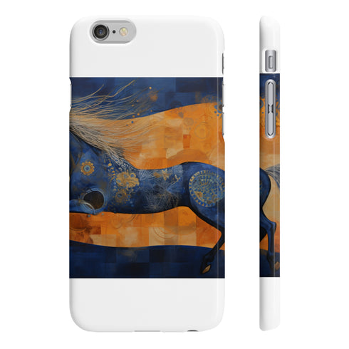 Equine Spirit Abstract Horse Slim Glossy Phone Case iPhone 7 Plus 8 Plus