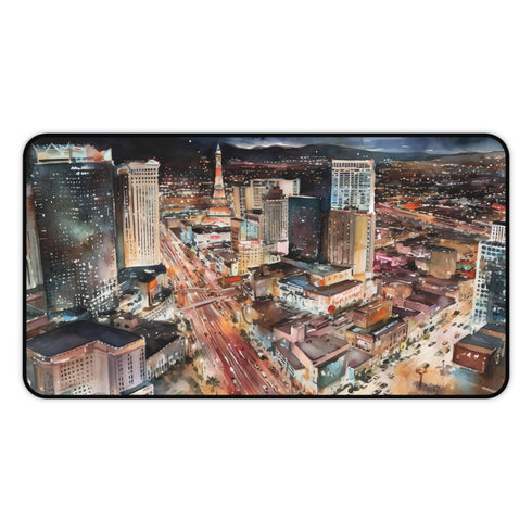 Vegas Night Desk Mat - Vibrant and Fun Workspace Accessory for Creativity and Productivity
