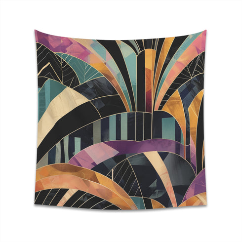 Deco Dreamscape: An Abstract Tapestry | Wall Tapestry | All Over Print, AOP, Decor, Halloween, Home & Living, Home Decor, Indoor, Spring Essentials, Sublimation, Tapestry | Prints with Passion