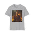 Charcoal cotton crew neck T-shirt showcasing vibrant Avatar-inspired elemental design