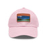 Aitutaki Paradise Cap in White with Light Brown Rectangle Patch